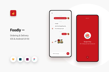Foodly - Ordering Delivery iOS & Android UI Kit 12