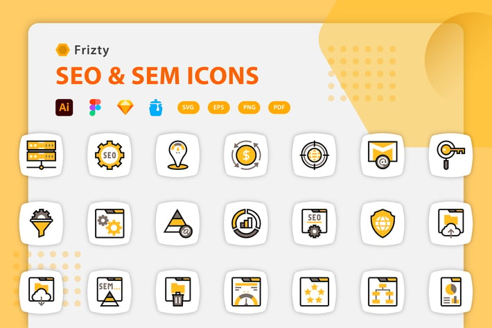 Fristy - SEO & SEM Icons