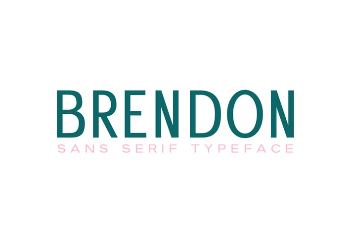 Brendon Sans Serif Typeface