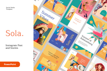 SOLA - Instagram Post and Stories Powerpoint