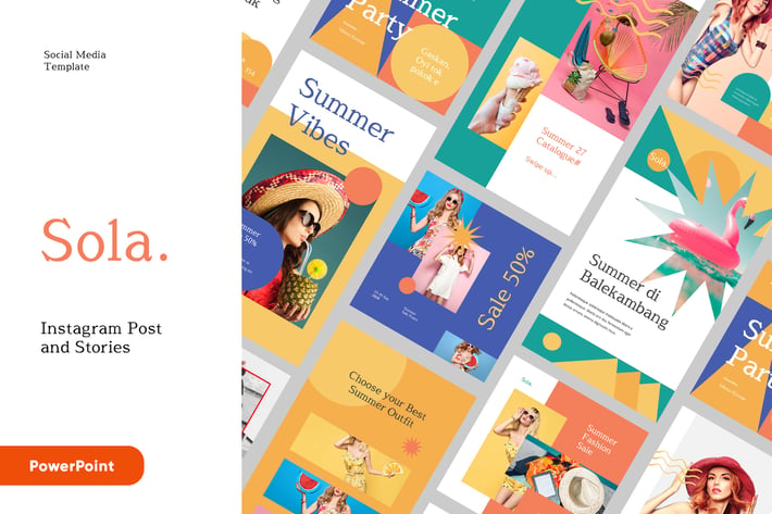 SOLA - Instagram Post and Stories Powerpoint