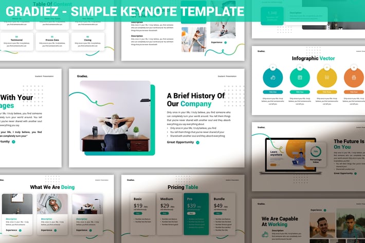 Gradiez - Simple Keynote Template