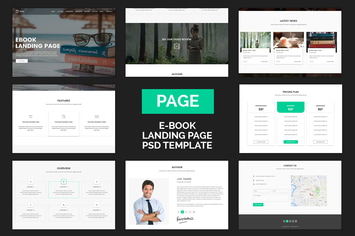 Page - eBook Selling Landing Page PSD Template