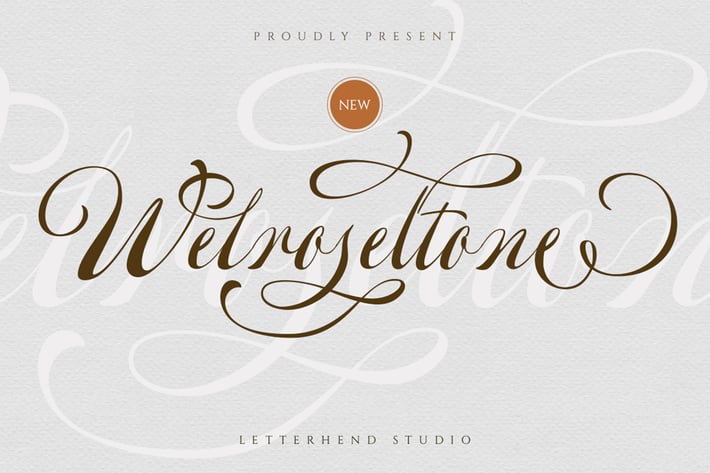 Welroseltone - Unique Script Font