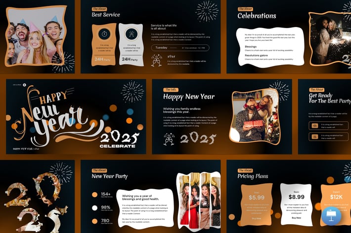Happy New Year Keynote Template