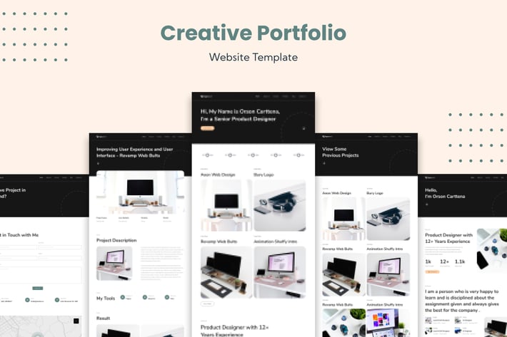 Creative Portfolio Website Template for your next 