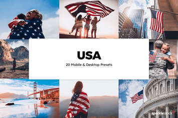 20 USA Lightroom Presets & LUTs