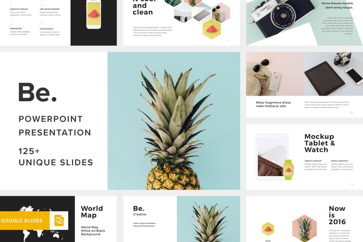 Be. Google Slides Template