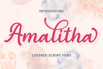 Amalitha - Layered Script Font