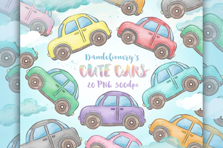 Cute Cars clipart