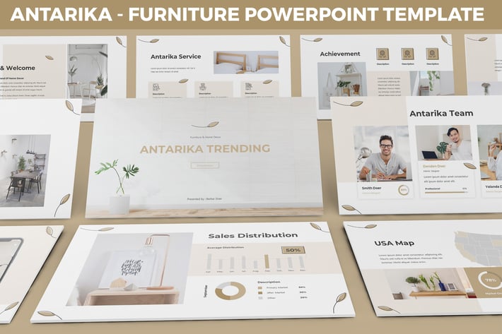 Antarika - Furniture Powerpoint Template