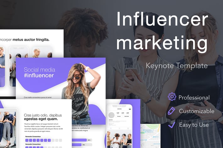 Influencer Marketing Keynote Template