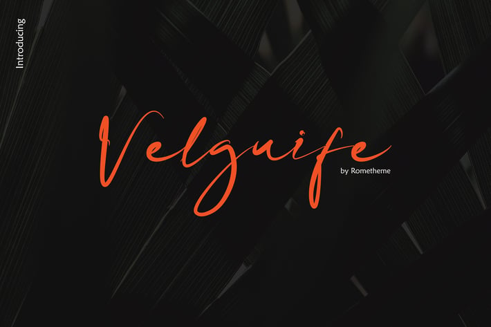 Velguife - Handwritten Script Font