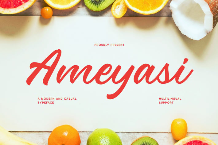 Script Font - Ameyasi 