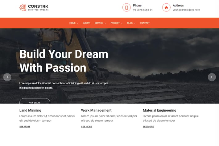 Constrk - Building construction HTML Template