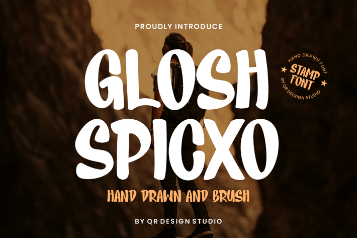 Glosh Spicxo - Marker & Stamp Font