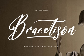 Bracetison Modern Handwritten Font