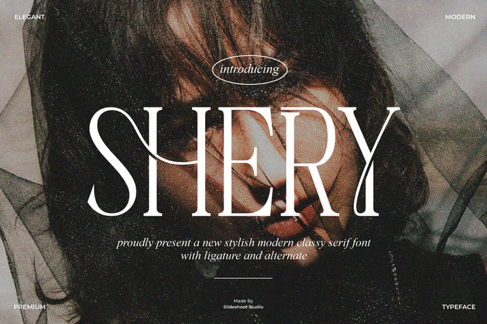 Shery || Vintage Serif Font