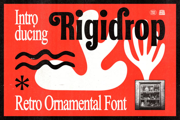 Rigidrop - Retro Ornamental Fonts