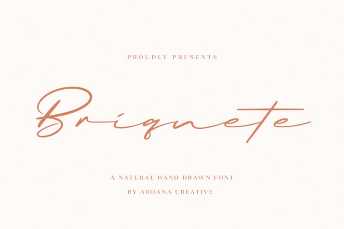 Briquete Script | Signature Font