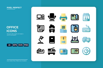 Office Icon - 5 Styles