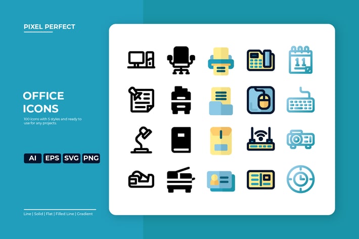 Office Icon - 5 Styles