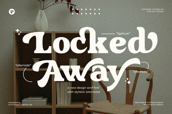 Locked Away - Retro Vintage Serif Font