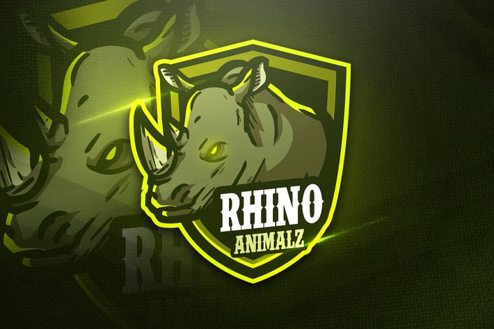 Rhino Animalz - Mascot & Esport Logo