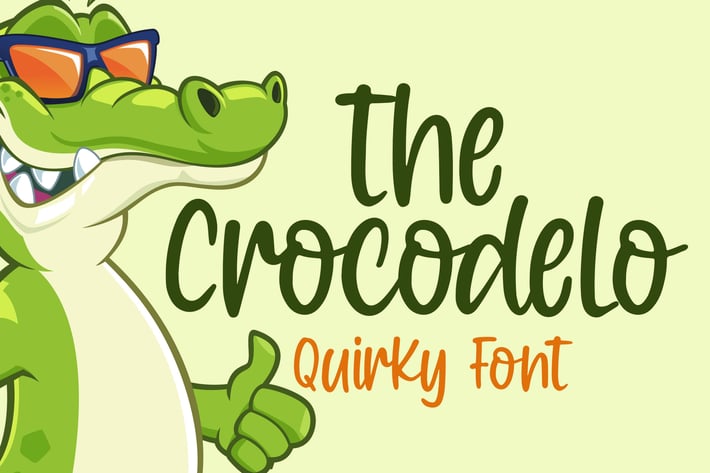 Crocodelo - a Quirky Font