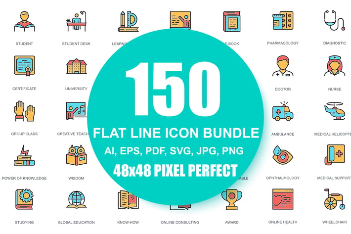 Line icons Linear Pictogram Pack