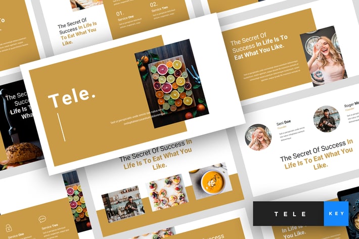 Tele - Food Keynote Template