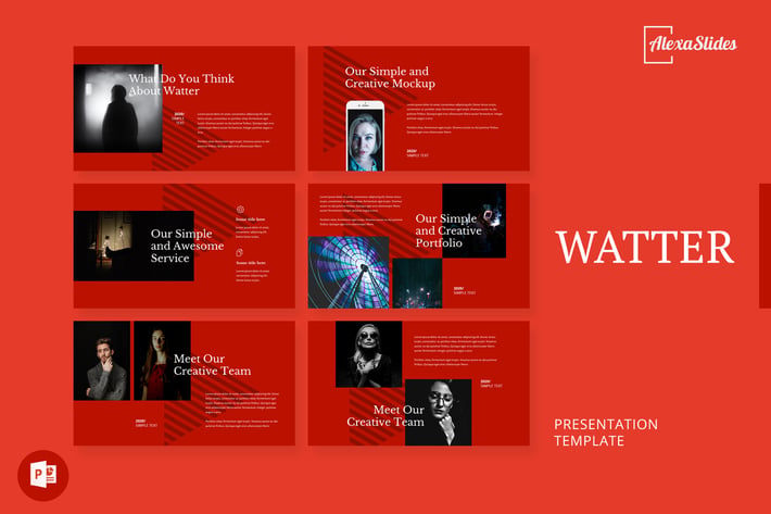 Watter - Creative Powerpoint Template