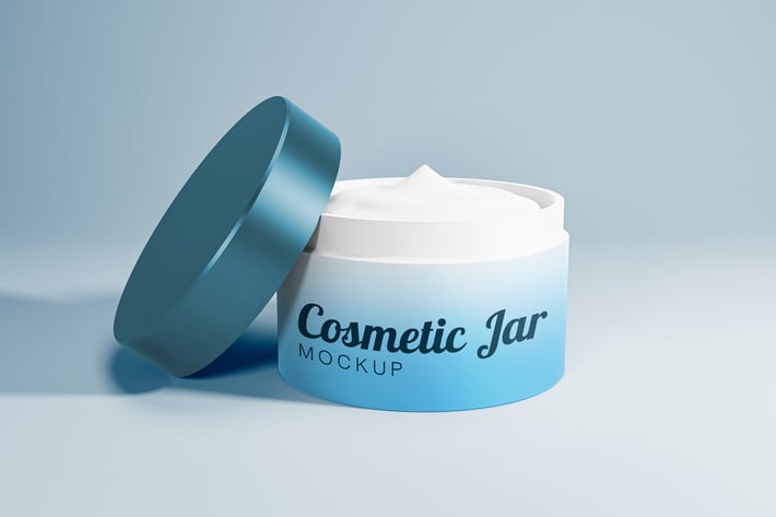 YDM Realistic Cosmetic Jar Mockup
