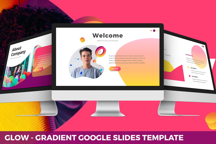Glow - Gradient Google Slides Template