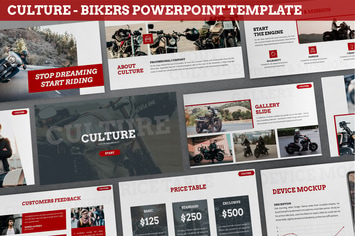 Culture - Bikers Powerpoint Template