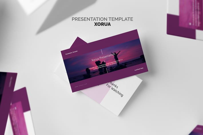 Xorua : Purple Gradient Color Tone Powerpoint