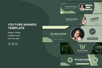 Modern Youtube Banner Template