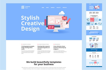 One Page Website Design Template