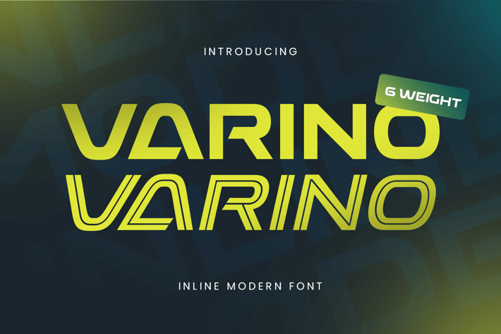 Varino - Inline Modern Font Family