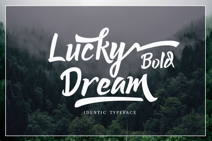 Lucky Dream Lovely Signature Font Bold