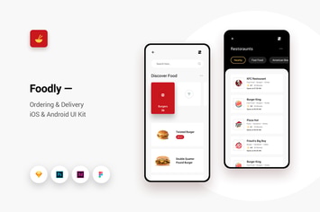 Foodly - Ordering Delivery iOS & Android UI Kit 5
