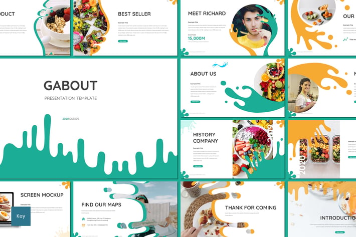 Gabout - Desserts Keynote Template