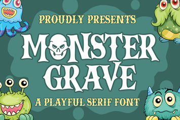 Monster Grave a Playful Serif Font
