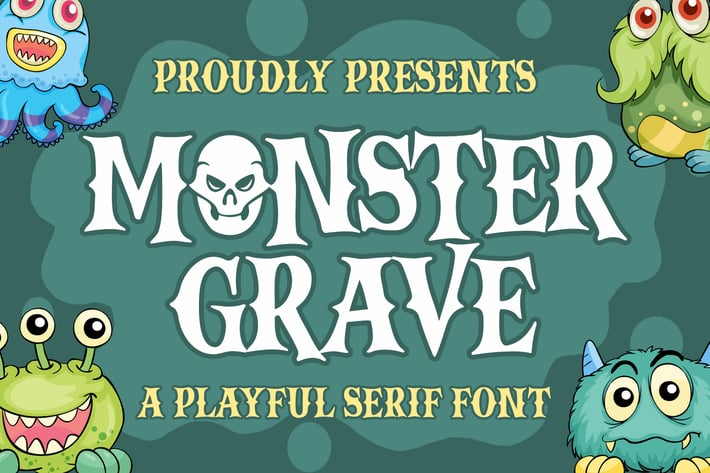 Monster Grave a Playful Serif Font