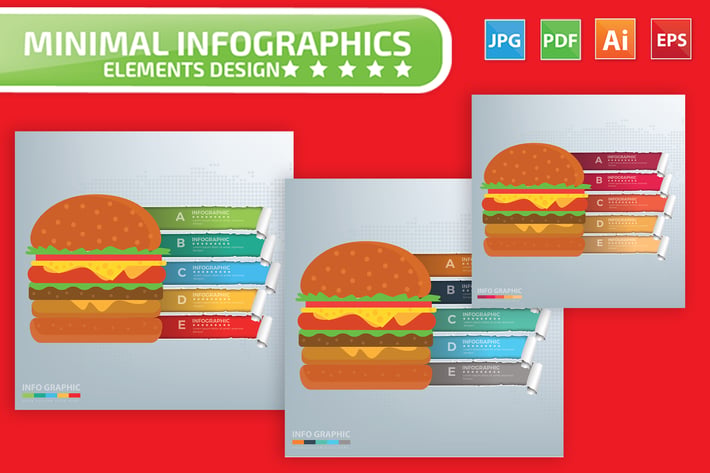 Hamburger Infographics Design