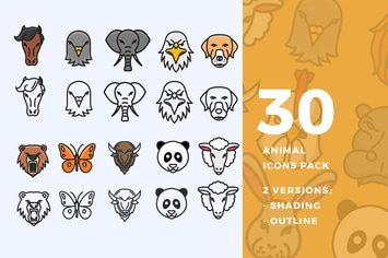 30 Animal Icon Pack