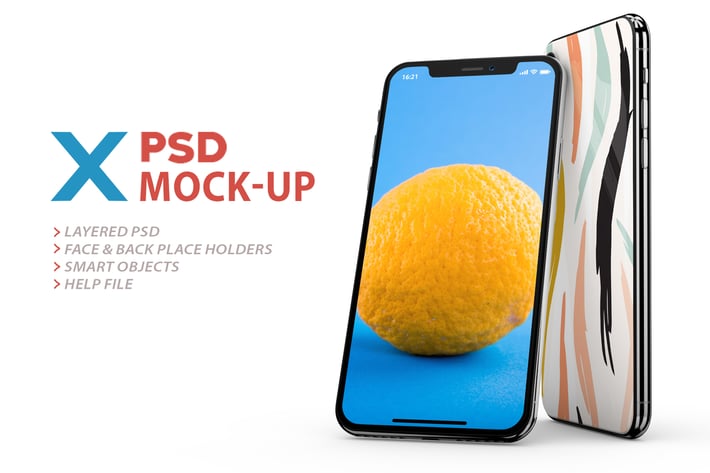 PhoneX PSD Mock-Up
