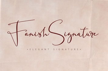 Fanish Signature - Elegant Font