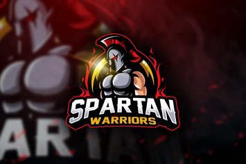  Spartan Warriors - Mascot & Esport Logo