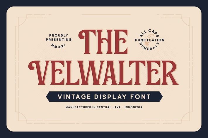 Velwalter Font